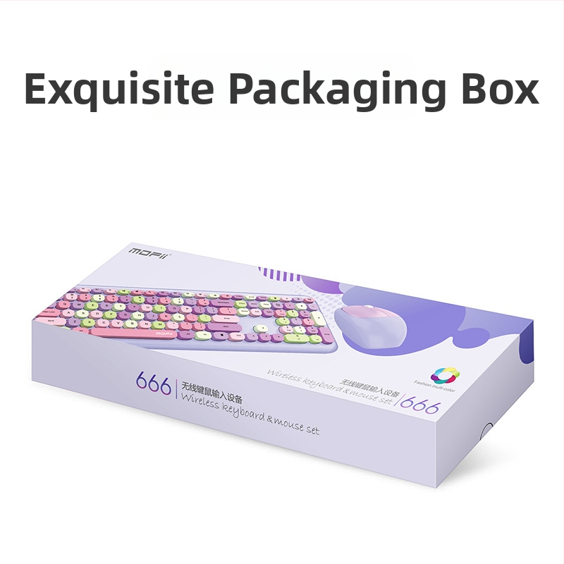 Belaidės klaviatūros ir pelės komplektas, Modelis 666, USB klaviatūra, USB pelė, Mofii