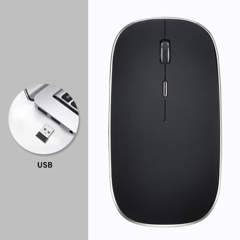 Безжична мишка, 1600 DPI, 2.4GHz USB връзка, 4 бутона, презареждаща