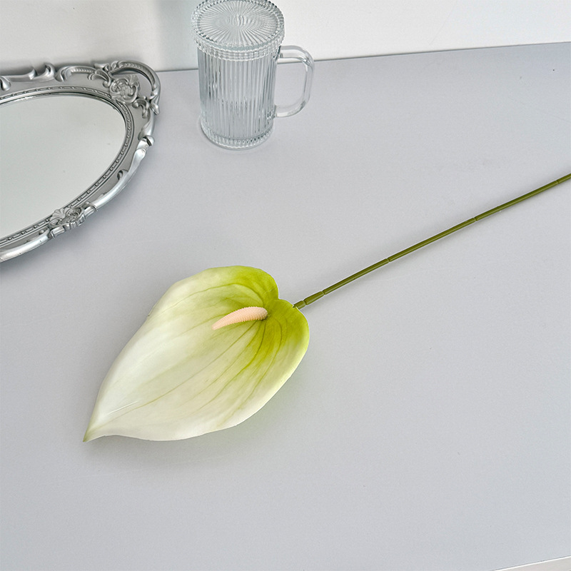 3D ispisani umjetni lotos cvijet, jednu granu, Soft PVC materijal, svadbena i kućna dekoracija, rekviziti za fotografiju