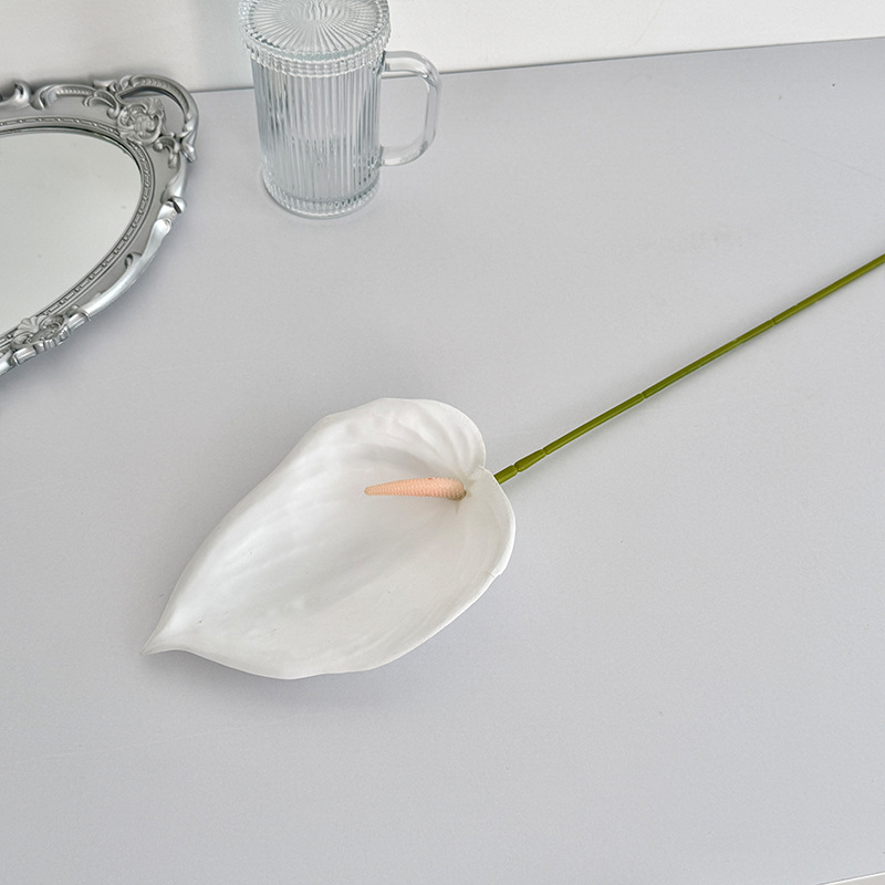 3D ispisani umjetni lotos cvijet, jednu granu, Soft PVC materijal, svadbena i kućna dekoracija, rekviziti za fotografiju