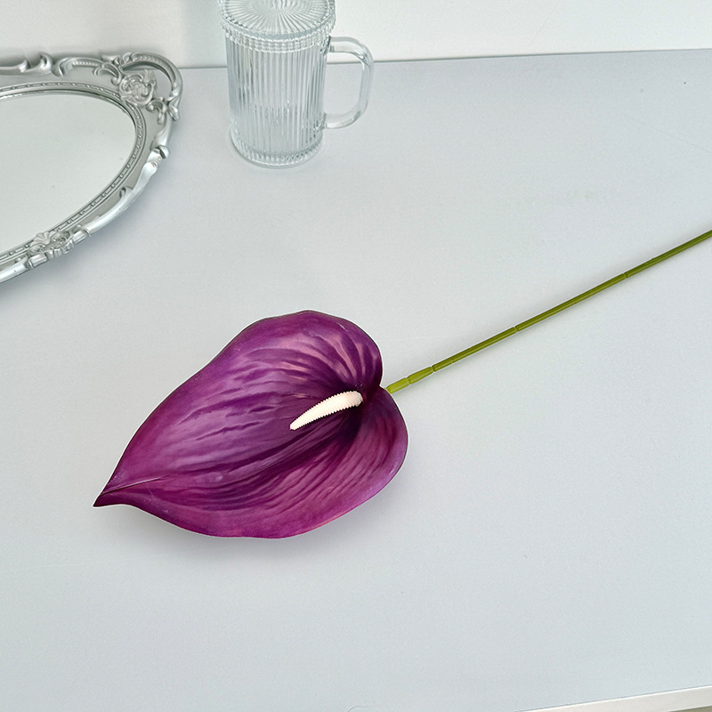3D ispisani umjetni lotos cvijet, jednu granu, Soft PVC materijal, svadbena i kućna dekoracija, rekviziti za fotografiju