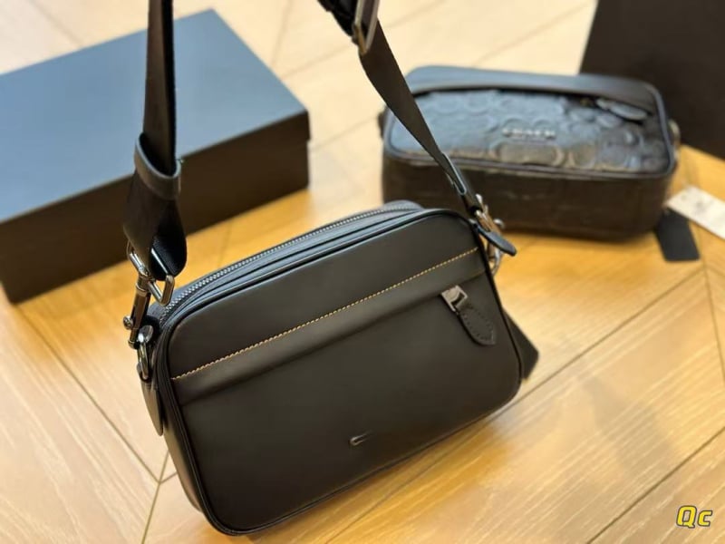 Vīriešu kameru plecu soma - PVC materiāls, brīvā laika ceļošanas stils, poliestera odere, 2018. gada pavasaris, ikdienas lietošanai