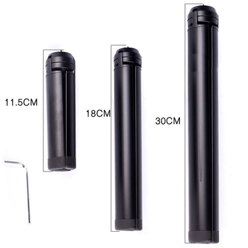 ST100 stalinis stovas iš aliuminio lydinio, dvejų pakopų teleskopinis aukščio reguliavimas, 11,5–30 cm, apkrova iki 2 kg