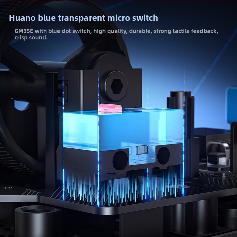 GM3 Bežični gaming miš s tri načina – Bluetooth, 2.4G i kabelska veza, 12000 DPI, 5 tipki, punjiva baterija