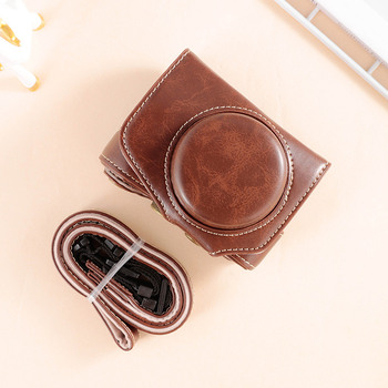 Kamerová taška Canon G7X — PU materiál, taška na rameno, zníženie zaťaženia, ohnutý ramenný popruh