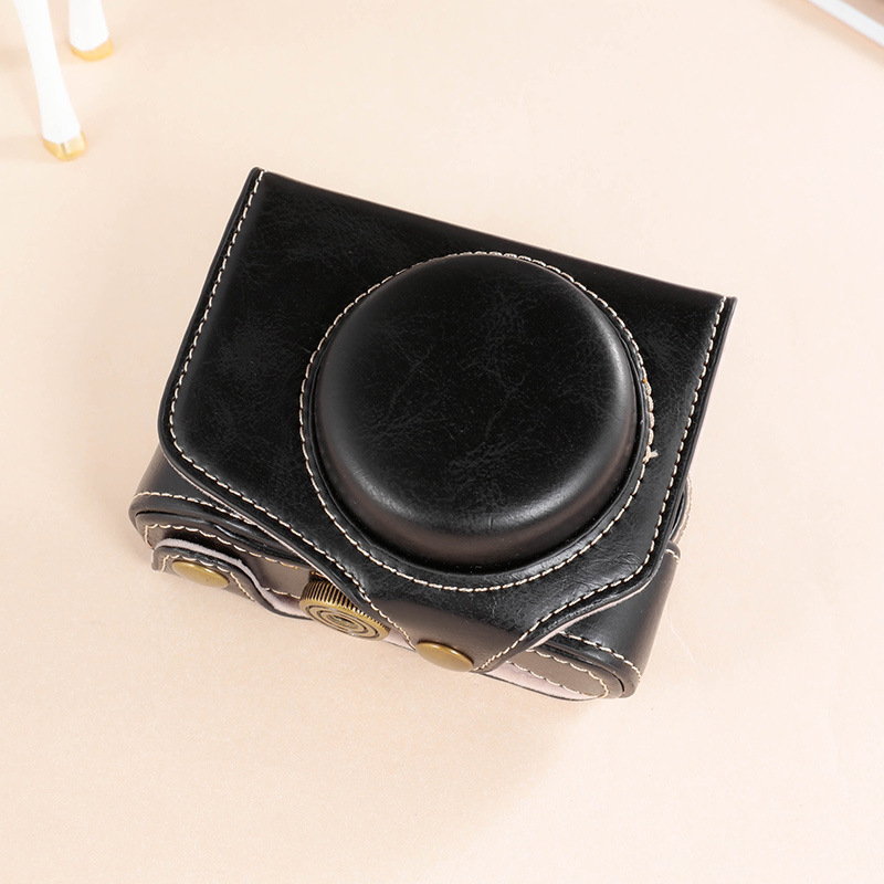 Kamerová taška Canon G7X — PU materiál, taška na rameno, zníženie zaťaženia, ohnutý ramenný popruh