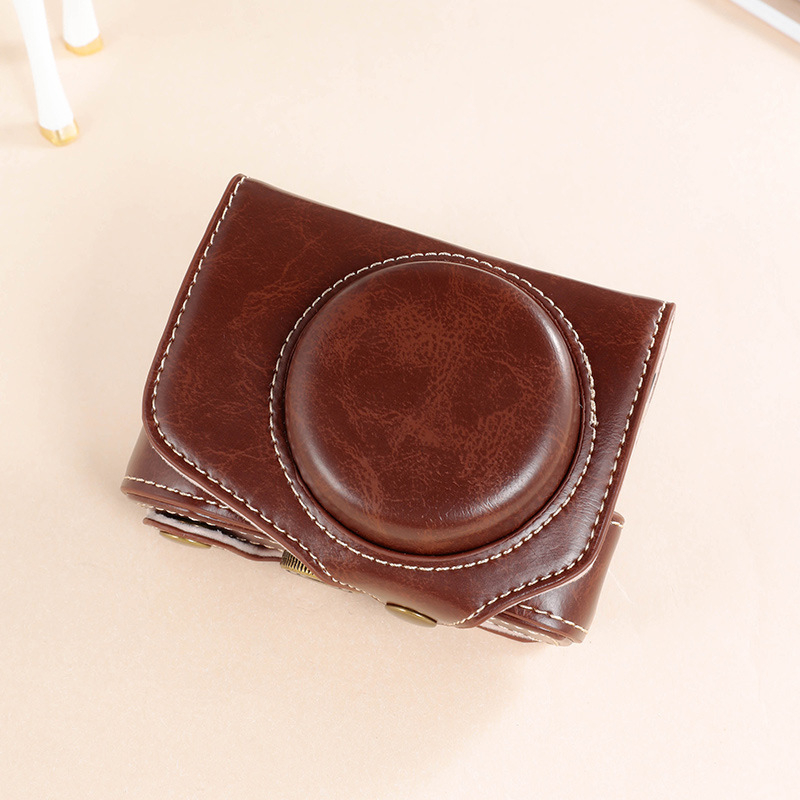 Kamerová taška Canon G7X — PU materiál, taška na rameno, zníženie zaťaženia, ohnutý ramenný popruh