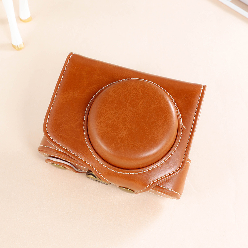 Kamerová taška Canon G7X — PU materiál, taška na rameno, zníženie zaťaženia, ohnutý ramenný popruh