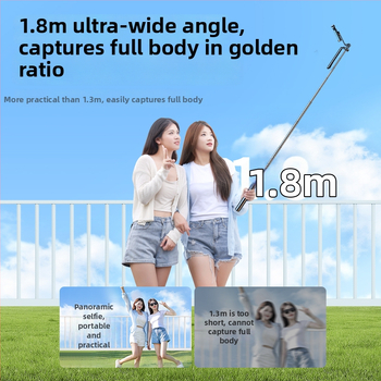 Bluetooth selfie stick ar telefonu, ar tripoda, pārnēsājams ceļojumu komplekts, rokas stabilizators, apgaismojums, tālvadība, materiāls nerūsējošais tērauds + ABS