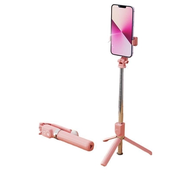 3-in-1 Selfie statīvs ar metāla konstrukciju un tālruņa turētāju videoklipiem un ceļojumu fotogrāfijai