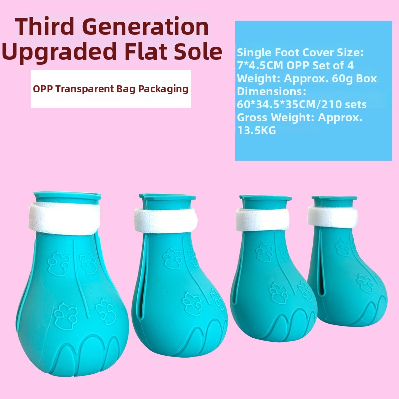 Mačacie topánky na kúpanie – mäkká gumová podrážka, proti škrabaním, na podávanie liekov