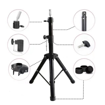 ID KARL Universaalne kolmnurkne parukastatiiv koos peamudeliga kinnitusega