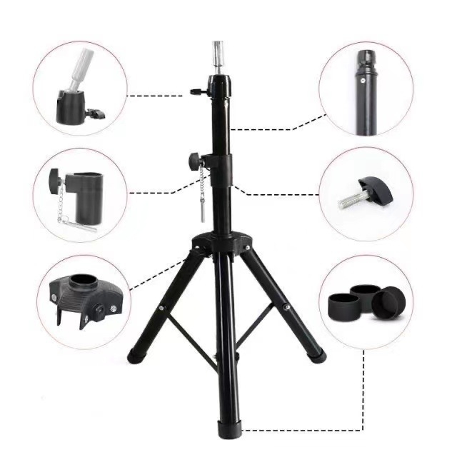 ID KARL Universaalne kolmnurkne parukastatiiv koos peamudeliga kinnitusega