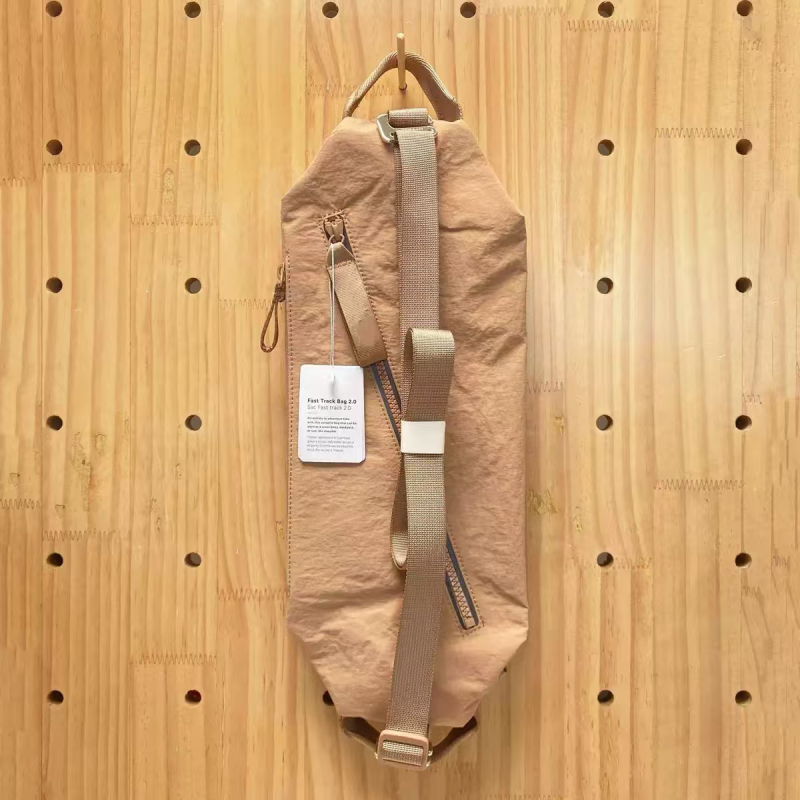 Najlon torba preko ramena za slobodno vrijeme za putovanja s laminiranim džepom na zip i poliester podlogu