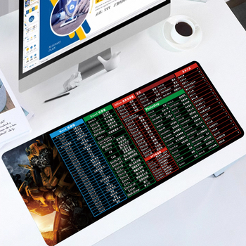 Velika gumena podloga za stol za gaming i ured, jednostrana, protivklizna, kompatibilna s toplinskim prijenosom, s logom, dimenzije 300×600/800×300/900×400 mm