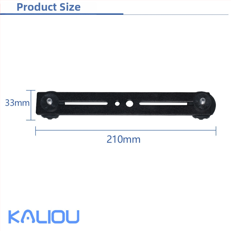 Aliuminio lydinio kryžminis laikiklis su hot shoe tvirtinimu SLR fotoaparatams, kelių pozicijų mobiliojo telefono laikiklis, maksimali apkrova 2 kg