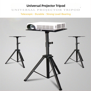  Univerzális padlón álló projektor állvány pan/tilt, hordozható, összecsukható