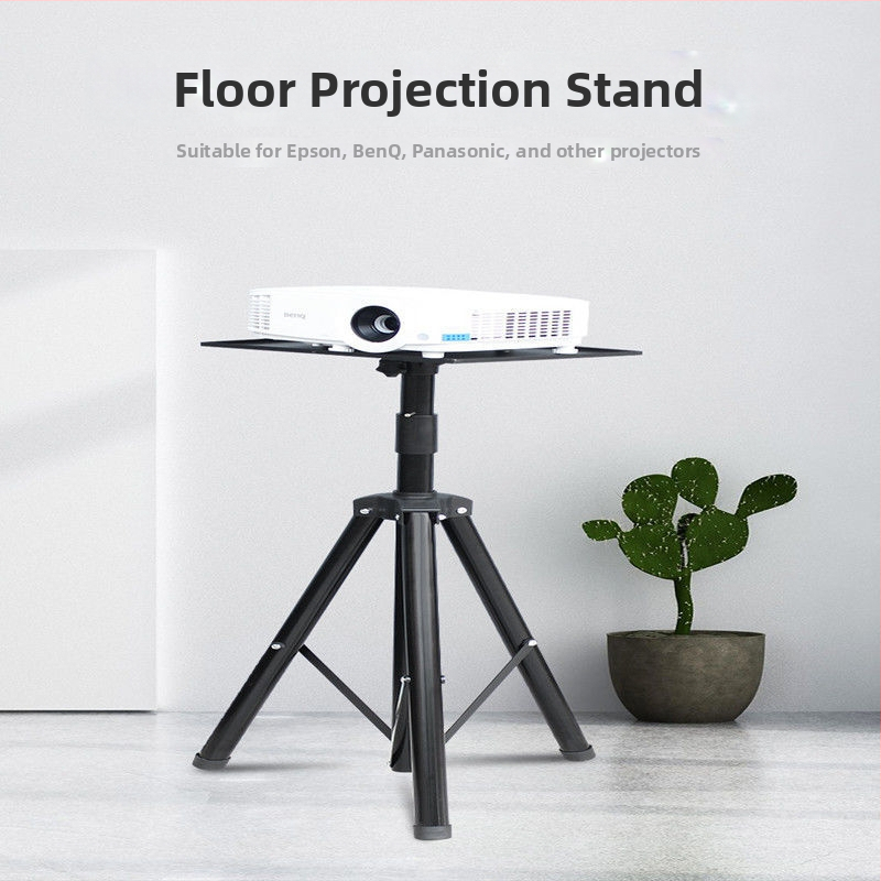 Universaalne põrandal asuv projektori alus pan/tilt, kaasaskantav ja kokkupandav