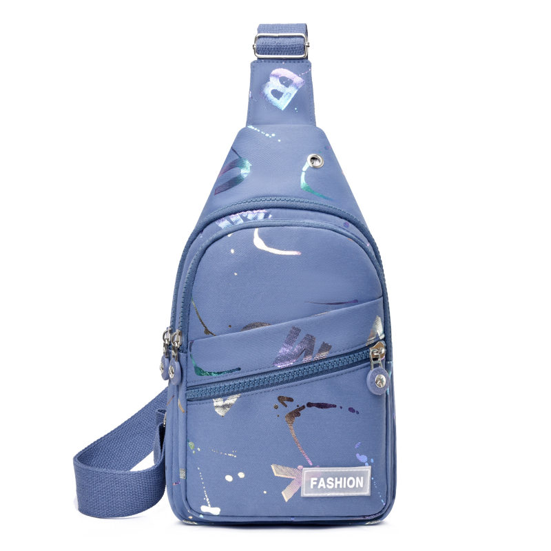 Dámska crossbody taška z Oxford látky, mestská jednoduchosť štýl, zipsové uzatvorenie, podšívka polyester, vnútorné priehradky: zipsová kapsa, kapsa na telefón, ID kapsa.