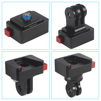 BGNing Gyorskioldó alap Insta360 X4hez, DJI Osmo panoráma kamerákhoz – alumíniumötvözet, 1/4 adapter, mini gyorskioldó tartó