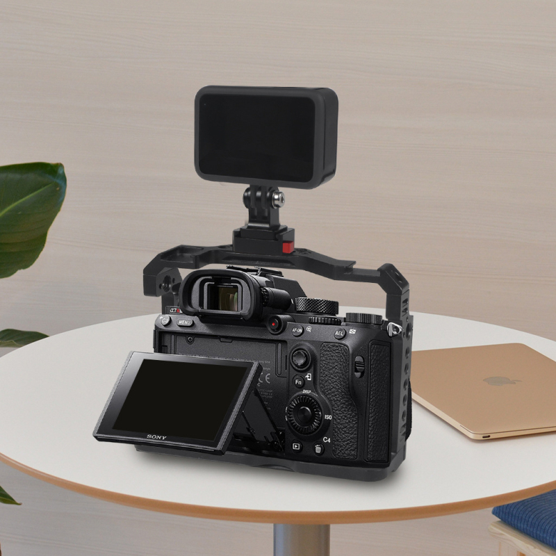 BGNing Gyorskioldó alap Insta360 X4hez, DJI Osmo panoráma kamerákhoz – alumíniumötvözet, 1/4 adapter, mini gyorskioldó tartó