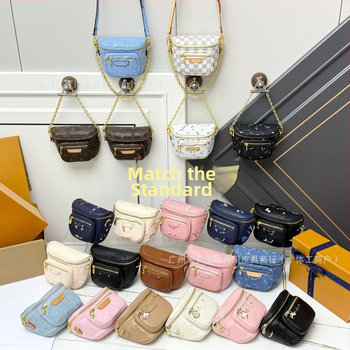 Denimová crossbody taška so zipsom, tvar vankúša, dvojitý popruh a vrecko na telefón — mestský štýl