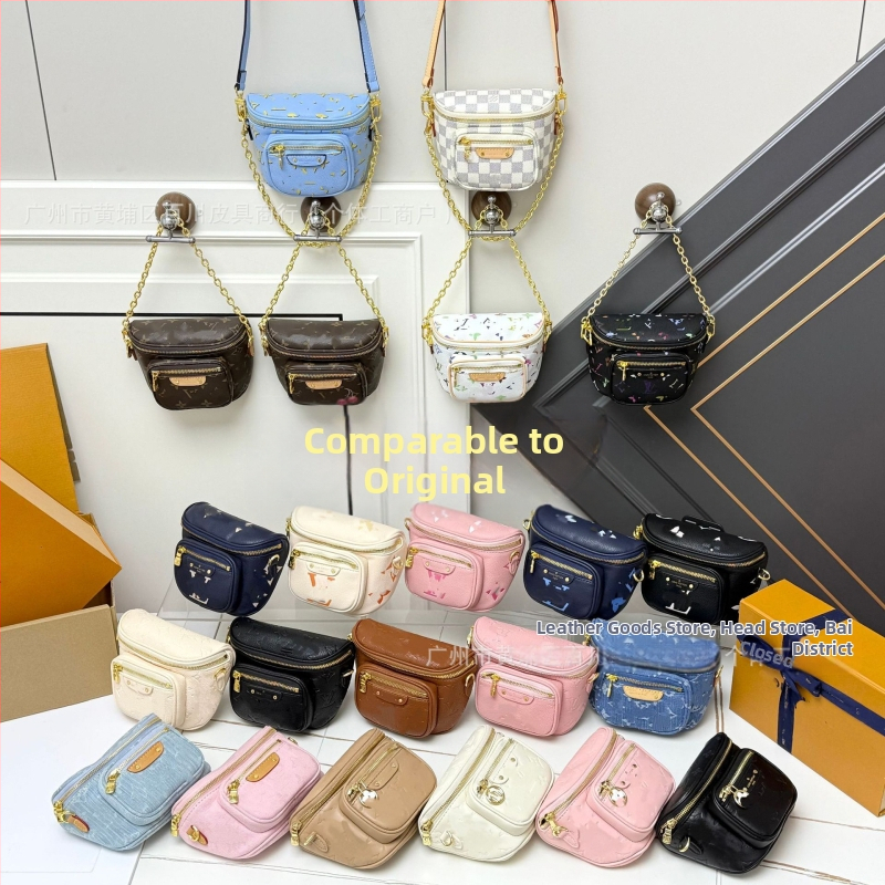 Denimová crossbody taška so zipsom, tvar vankúša, dvojitý popruh a vrecko na telefón — mestský štýl