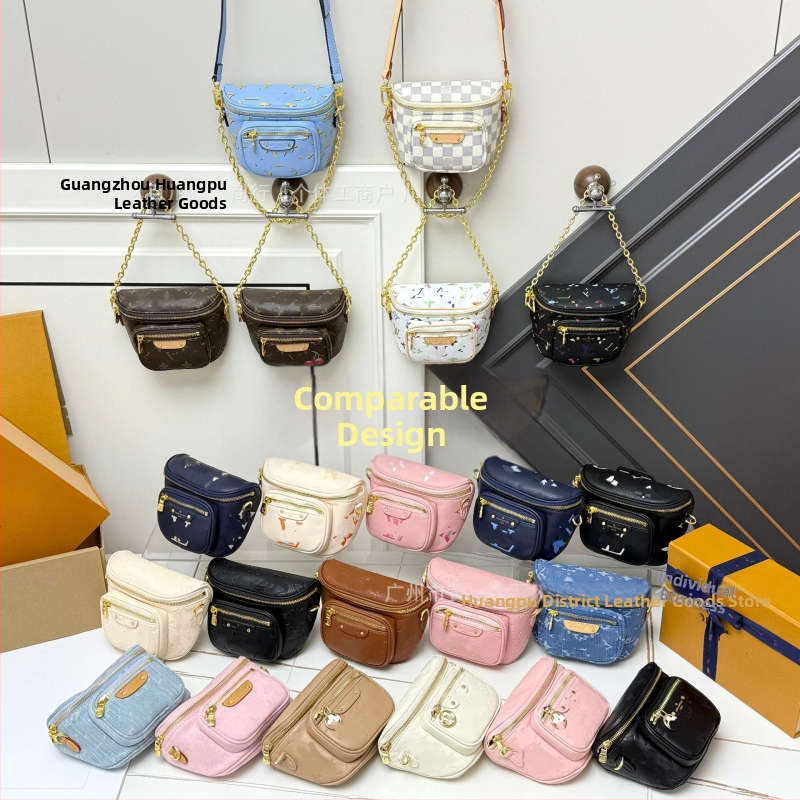 Denimová crossbody taška so zipsom, tvar vankúša, dvojitý popruh a vrecko na telefón — mestský štýl