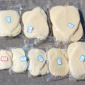 Bodhi list so žilami – sušený list so žilami, nezafarbený, určený na nástennú dekoráciu a materiál na záložku