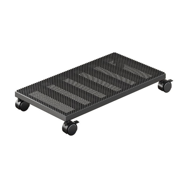 Vasból készült számítógép-ház állvány kerekkel, mozgatható alap, egyszintes, többfunkciós tároló otthonra és irodára