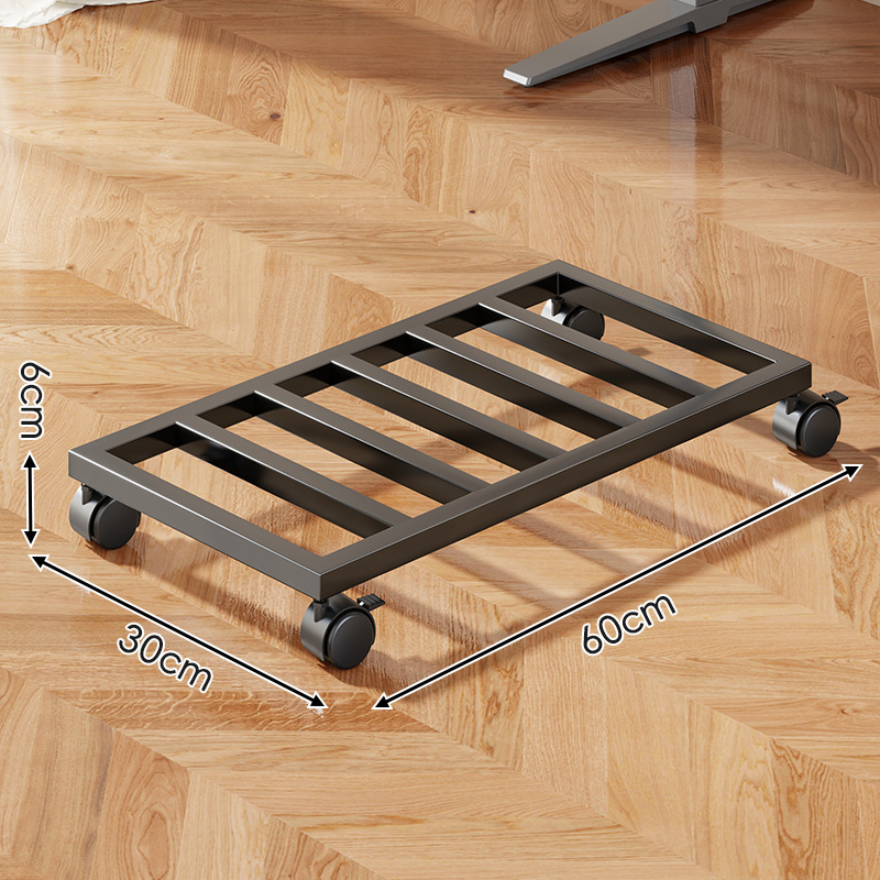 Vasból készült számítógép-ház állvány kerekkel, mozgatható alap, egyszintes, többfunkciós tároló otthonra és irodára