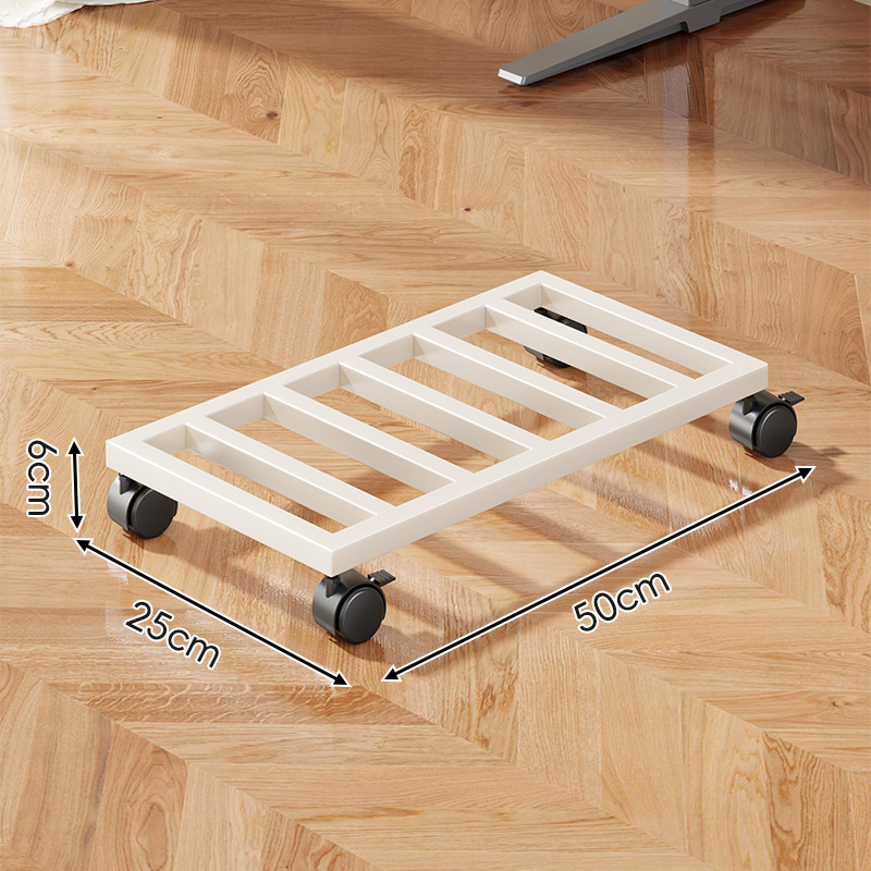 Vasból készült számítógép-ház állvány kerekkel, mozgatható alap, egyszintes, többfunkciós tároló otthonra és irodára