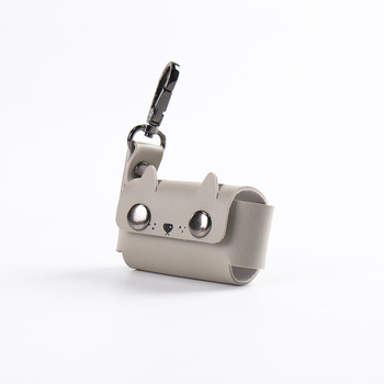 Δερμάτινος φορητός διανομέας σακουλών αποβλήτων κατοικίδίων με καρτούν σχήμα και επίπεδο στόμιο