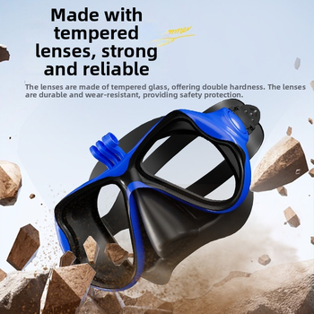 Μάσκα κατάδυσης με βάση για κάμερα, σώμα από σιλικόνη+PC, ZMZDIVE