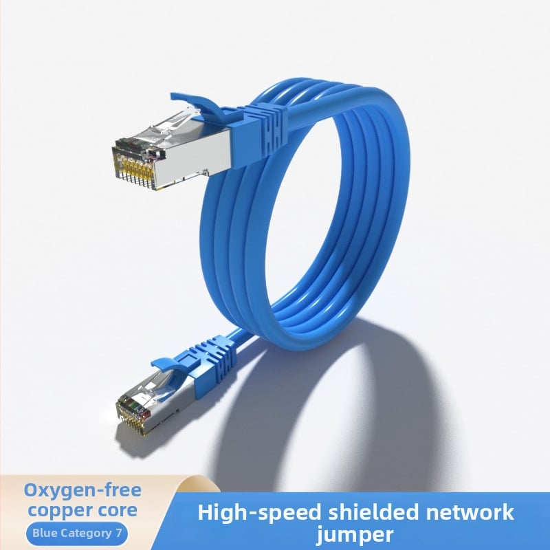 Cat6e/Cat7 tinklo patch kabelis, 10 Gb/s, oksidui neturinčio vario, ilgiai 1 m/2 m/5 m/30 m, namams/biurui/mokyklai