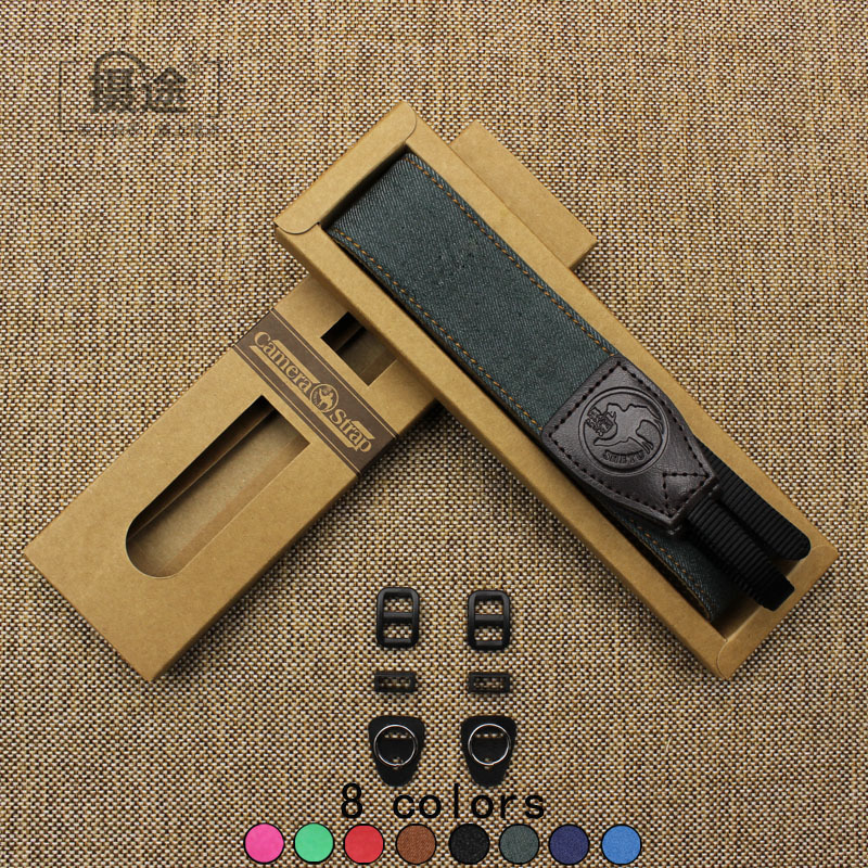 Bretea de umăr pentru cameră – model Solid Denim, material denim, compatibilă cu camere SLR și camere digitale mirrorless