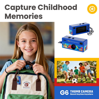 G-6 mini vrecková kamera s 0,96-palcovou LCD obrazovkou, 1–5 MP fotografií, TF karta úložisko, ABS telo, nahrávanie videa a fotografovanie