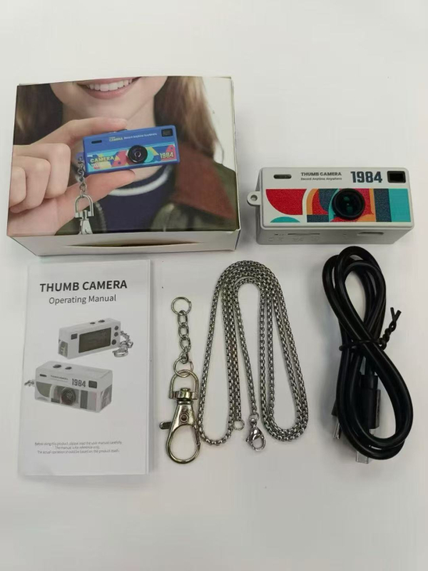 G-6 mini vrecková kamera s 0,96-palcovou LCD obrazovkou, 1–5 MP fotografií, TF karta úložisko, ABS telo, nahrávanie videa a fotografovanie