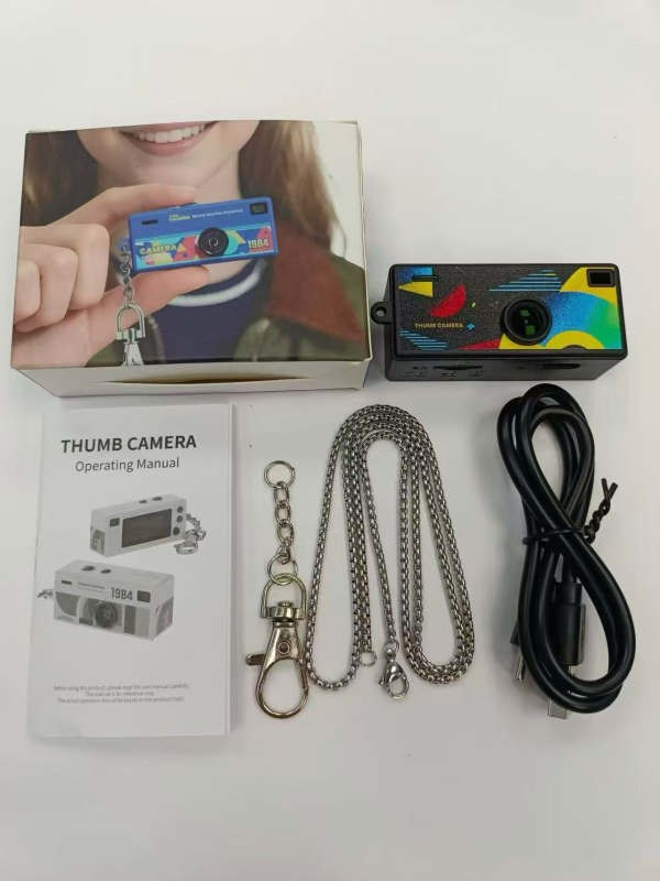 G-6 mini vrecková kamera s 0,96-palcovou LCD obrazovkou, 1–5 MP fotografií, TF karta úložisko, ABS telo, nahrávanie videa a fotografovanie