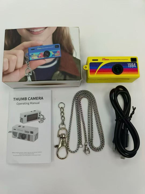 G-6 mini vrecková kamera s 0,96-palcovou LCD obrazovkou, 1–5 MP fotografií, TF karta úložisko, ABS telo, nahrávanie videa a fotografovanie