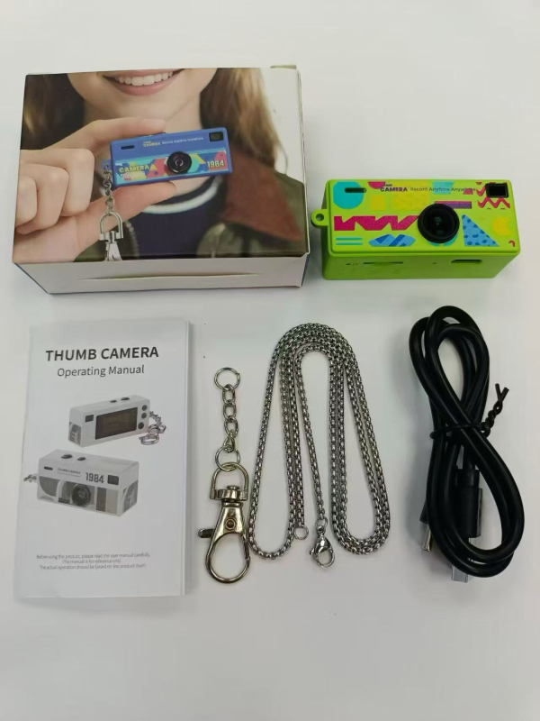 G-6 mini vrecková kamera s 0,96-palcovou LCD obrazovkou, 1–5 MP fotografií, TF karta úložisko, ABS telo, nahrávanie videa a fotografovanie