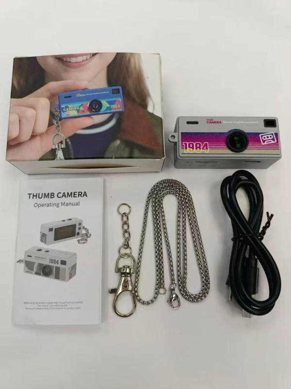 G-6 mini vrecková kamera s 0,96-palcovou LCD obrazovkou, 1–5 MP fotografií, TF karta úložisko, ABS telo, nahrávanie videa a fotografovanie