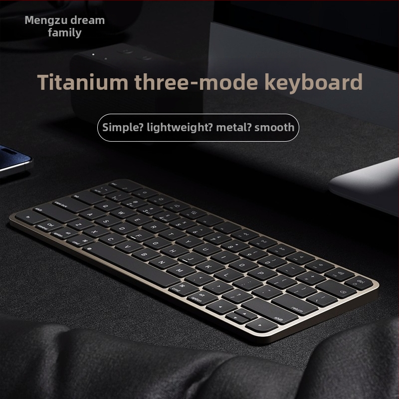 Bezdrôtový tenký set klávesnice a myši – viac ako 98 kláves, bezdrôtové pripojenie, spárovanie na 2 zariadenia, bez podsvietenia