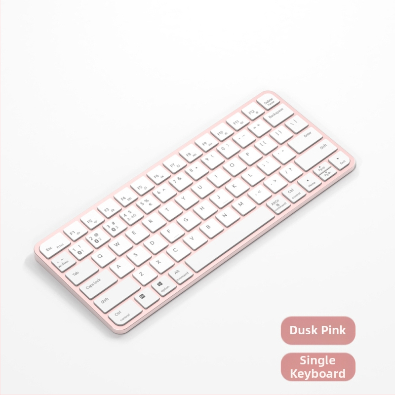 Bezdrôtový tenký set klávesnice a myši – viac ako 98 kláves, bezdrôtové pripojenie, spárovanie na 2 zariadenia, bez podsvietenia