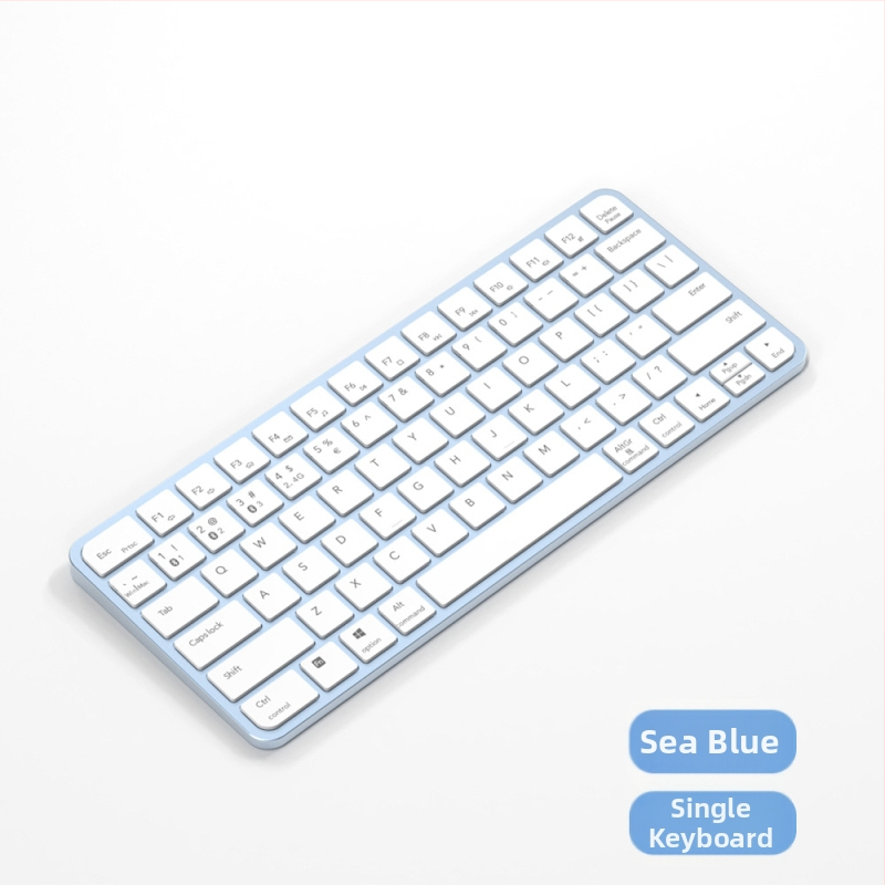 Bezdrôtový tenký set klávesnice a myši – viac ako 98 kláves, bezdrôtové pripojenie, spárovanie na 2 zariadenia, bez podsvietenia