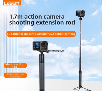 Selfie sticks pagarinājuma nūja DJI Action 5 Pro/4/3, alumīnija konstrukcija, IBIS nav, saderīgs ar Insta360 X5