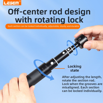 Selfie sticks pagarinājuma nūja DJI Action 5 Pro/4/3, alumīnija konstrukcija, IBIS nav, saderīgs ar Insta360 X5