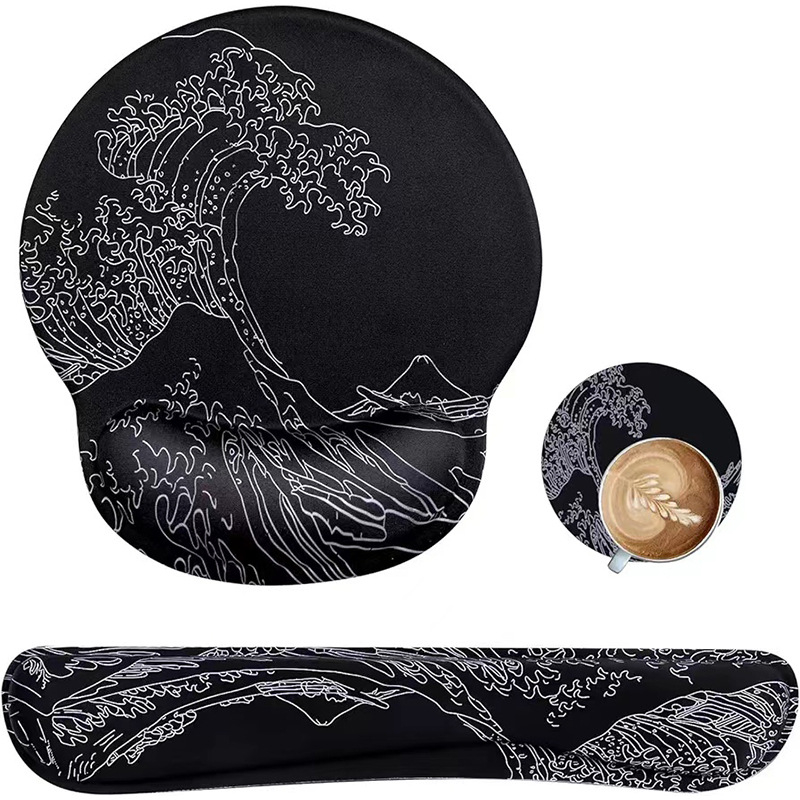 Guilya G07 Kicsi csukló-támasz egérpad készlet – anyag LYCRA és PU, csúszásmentes, műanyag öntés