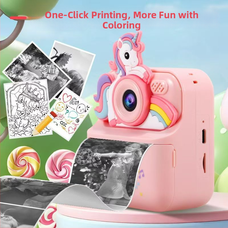 Y900 lastele mõeldud kohapealse trükiga kaamera, 1080P, TF-kaart, ABS+silicone korpus, väljaanne 2025