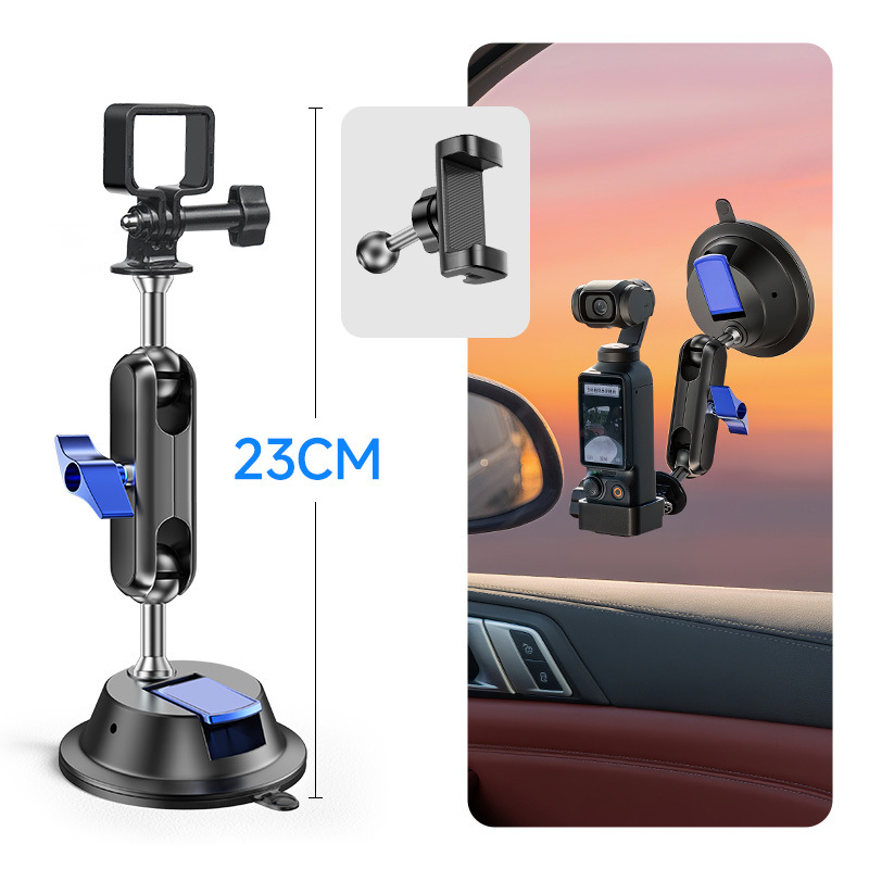 Suport auto pentru telefon, compatibil cu DJI Pocket 3 – corp din aliaj, pentru filmare și navigație